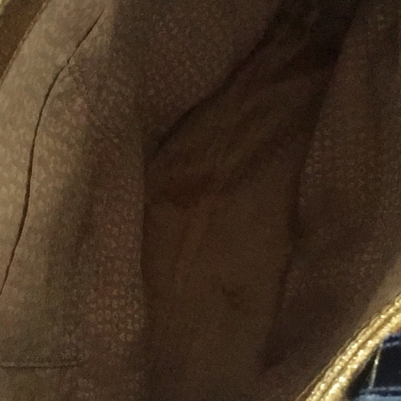 KATE SPADE HOLIDAY DRIVE GOLD GLITTER TOTE AND MATCHING POUCH - Picture 16 of 16